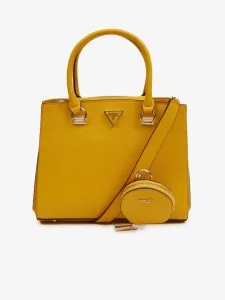 Guess Eco Alexie Girlfriend Satchel Handbag Yellow