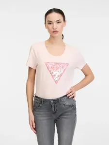 Guess Satin T-shirt Pink