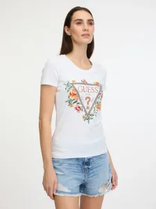 Guess Triangle Flowers T-shirt White