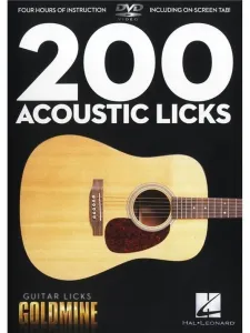 Hal Leonard 200 Acoustic Licks - Guitar Licks Goldmine Music Book #11953