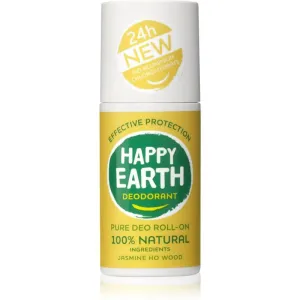 Happy Earth 100% Natural Deodorant Roll-On Jasmine Ho Wood roll-on deodorant 75 ml