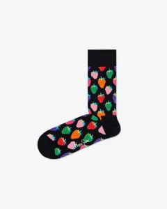 Happy Socks Strawberry Socks Black Colorful