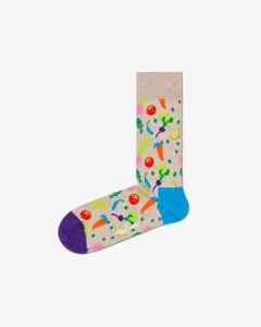 Happy Socks Veggie Socks Beige Colorful