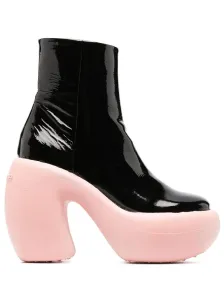 HAUS OF HONEY - Leather Platform Ankle Boots #372030