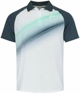 Head Performance Polo Shirt Men Navy/Print Perf 2XL Tennis T-shirt