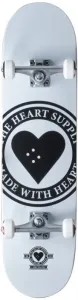 Heart Supply Logo Badge/White Skateboard