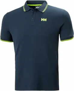Helly Hansen Men's Kos Quick-Dry Polo T-Shirt Navy/Lime Stripe S