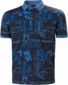 Helly Hansen Men's Newport Polo T-Shirt Ocean Burgee Aop L