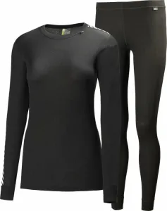 Helly Hansen Women's HH Comfort Lightweight Base Layer Set Black L Thermal Underwear
