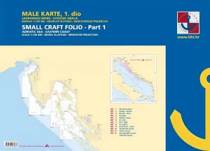 HHI Male Karte Jadransko More/Small Craft Folio Adriatic Sea Eastern Coast Part 1 2022 #14897
