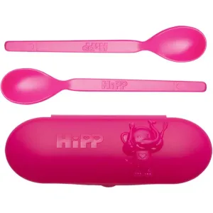 Hipp Spoons Set dinnerware set Pink(for travelling)