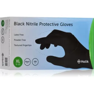 Holík Nitril Black nitrile powder-free protective gloves size XL 2x50 pc