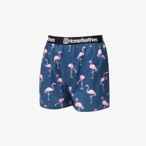 Horsefeathers Frazier Boxer Shorts Blue/ Flamingos Print #1711253