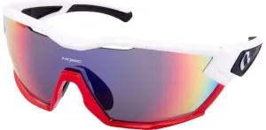 HQBC QX2 White/Red/Red Mirror Cycling Glasses