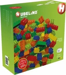 Hubelino 400390 Ball Track Set Of Colored Cubes 120 Parts
