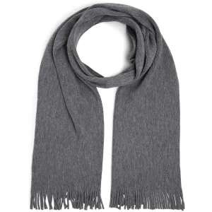 Hugo Boss Mens Wooly Scarf Grey One Size