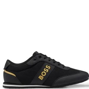 Hugo Boss Mens Rusham Low Sneakers Black UK 6