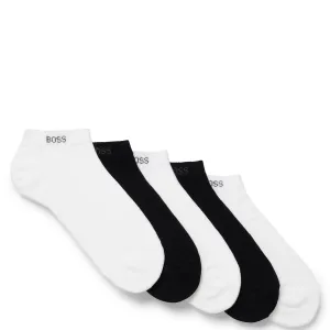 Hugo Boss Mens 5 Pack Cotton Socks White UK 5-8