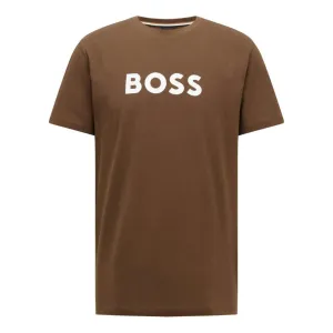 Hugo Boss Mens Logo T-shirt Khaki Large