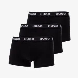 Hugo Boss Logo-Waistband Trunks 3-Pack Black #1274385