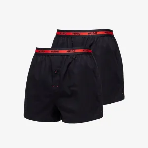 Hugo Boss Woven Boxer Shorts 2 Pack Black #1292495
