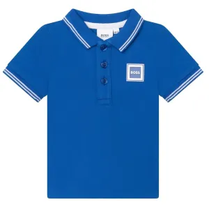 Hugo Boss Baby Boys Logo Polo Shirt Blue, 6M / BLUE