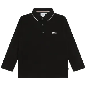 Hugo Boss Boys Classic Polo Shirt Black 10Y