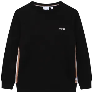 Hugo Boss Kids Classic Chest Logo Sweater Black 10Y