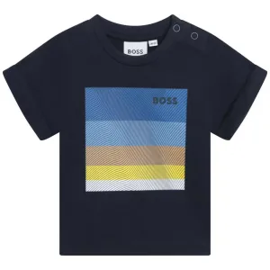 Hugo Boss Baby Boys Logo T-shirt navy, 12M / NAVY