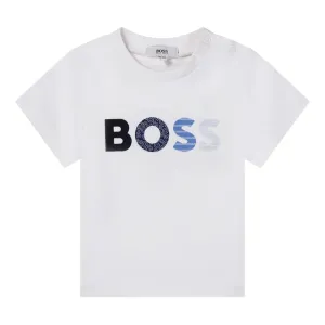 Hugo Boss Baby Boys Logo T-shirt White, 1M / WHITE