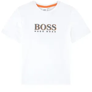 Hugo Boss Boys White T-shirt 8Y