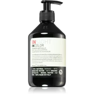 INSIGHT Anti-Yellow shampoo for neutralising brassy tones for blonde and grey hair 400 ml