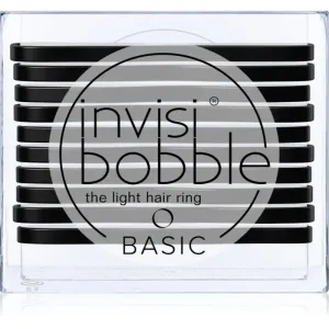 invisibobble Basic Thin Hair Elastics True Black 10 pc