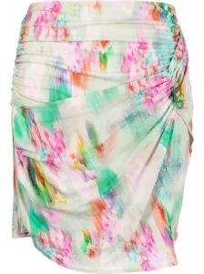 IRO - Printed Short Wrap Skirt