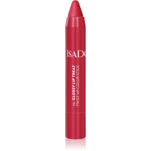 IsaDora Glossy Lip Treat Twist Up Color moisturising lipstick shade 12 Rhubarb Red 3,3 g
