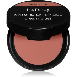 IsaDora Nature Enhanced Cream Blush compact blusher with mirror and brush shade Soft Pink