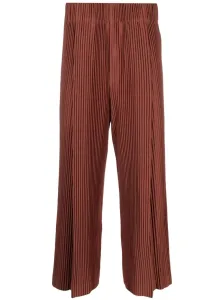 ISSEY MIYAKE - Pleated Wide Leg Trousers #1730963