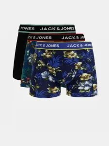 Jack & Jones Flower Boxers 3 Piece Blue #173758