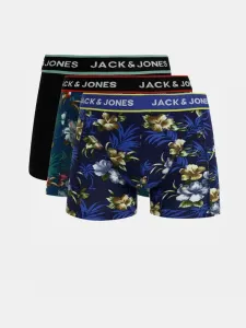Jack & Jones Flower Boxers 3 Piece Blue #1008933