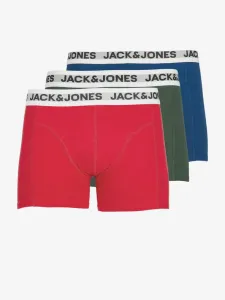 Jack & Jones Rikki Boxers 3 Piece Red #1160766