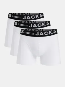 Jack & Jones Sense Boxers 3 Piece White