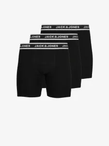 Jack & Jones Solid Boxers 3 Piece Black #1516486