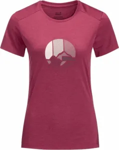 Jack Wolfskin Crosstrail Graphic T W Sangria Red One Size Outdoor T-Shirt