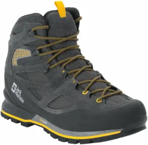 Jack Wolfskin Force Crest Texapore Mid M Black/Burly Yellow XT 39,5 Mens Outdoor Shoes