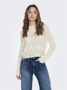 Jacqueline de Yong Sun Sweater White #1874488