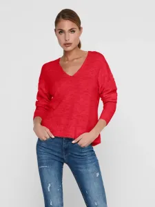 Jacqueline de Yong Elanora Sweater Red