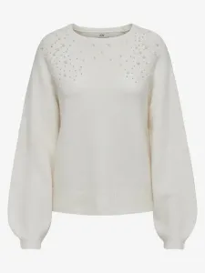 Jacqueline de Yong Pearl Sweater White #1710287