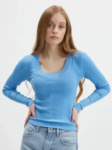 Jacqueline de Yong Plum Sweater Blue #1221443