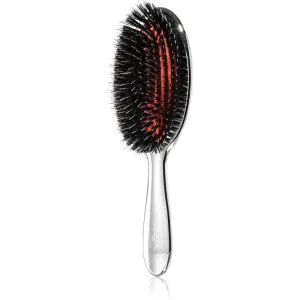 Janeke Chromium Line Air-Cushioned Brush with Bristles and Nylon Reinforcement oval hair brush 22 x 7 cm