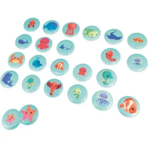 Janod Bath Memory memory game for the bath Sea Animals 2 y+ 24 pc